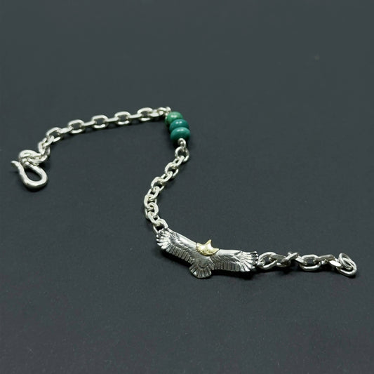 Turquoise Whisper: Sterling Silver Wing Chain(YS-20251111-4)