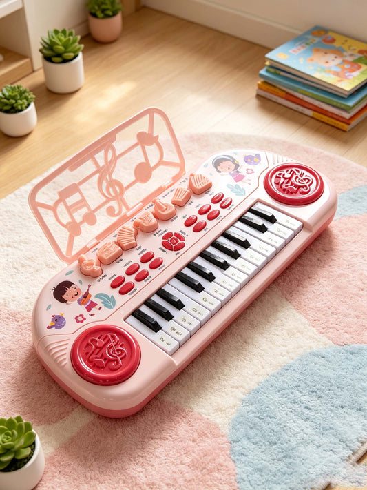 37-Key Piano with Mic & Lights