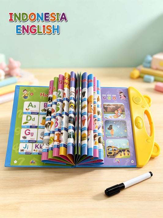 Indonesian Kids E-Book Sound Learning Toy Ages 1-12