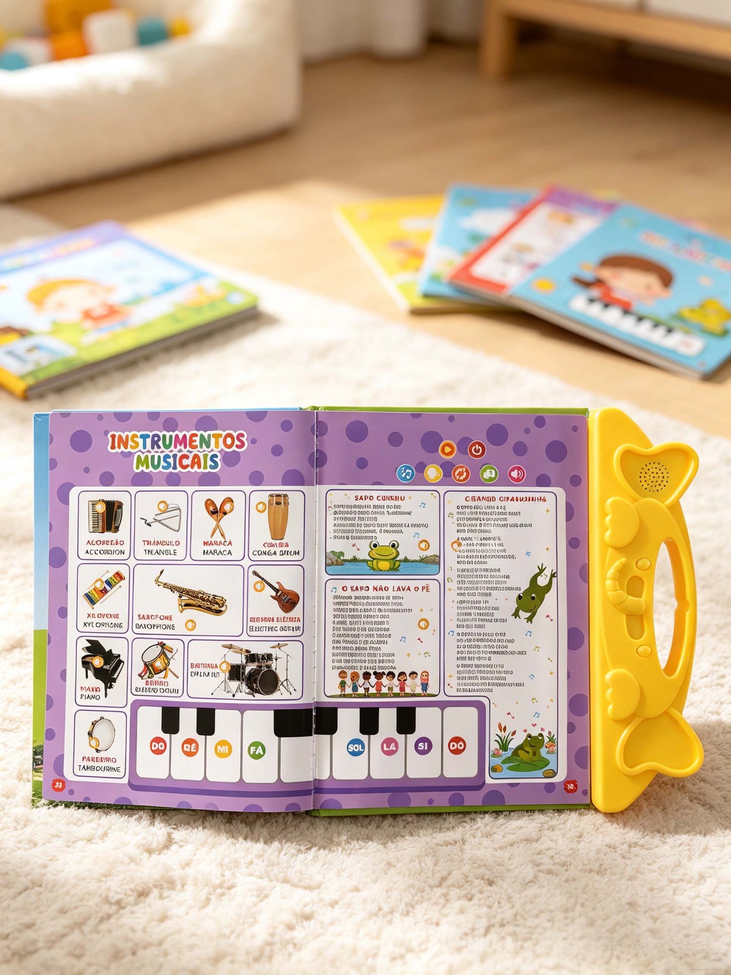 Portuguese Talking E-Book Educational Sound Toy 1-12