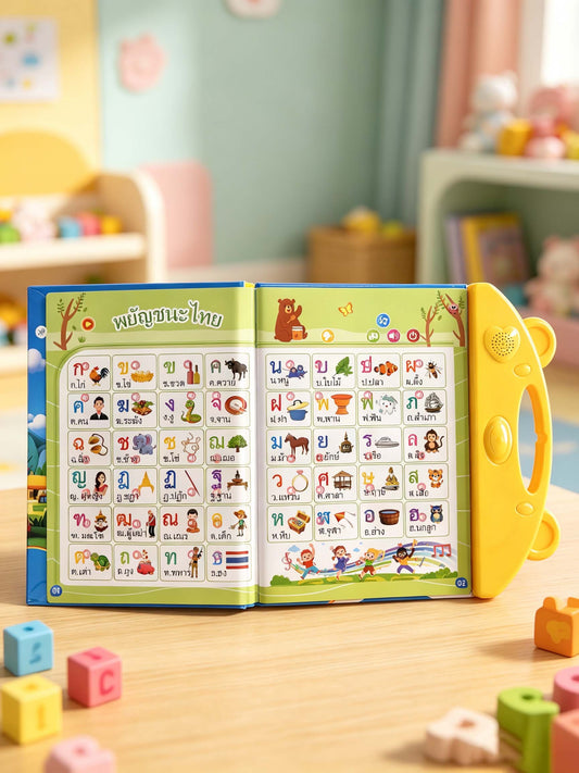 Thai Early Learning Talking Book Sound Toy Ages 1-12