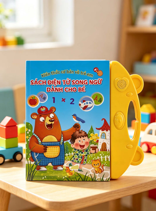 Vietnamese Talking Book Educational Sound Toy 1-12