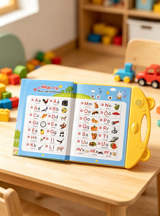 Vietnamese Talking Book Educational Sound Toy 1-12