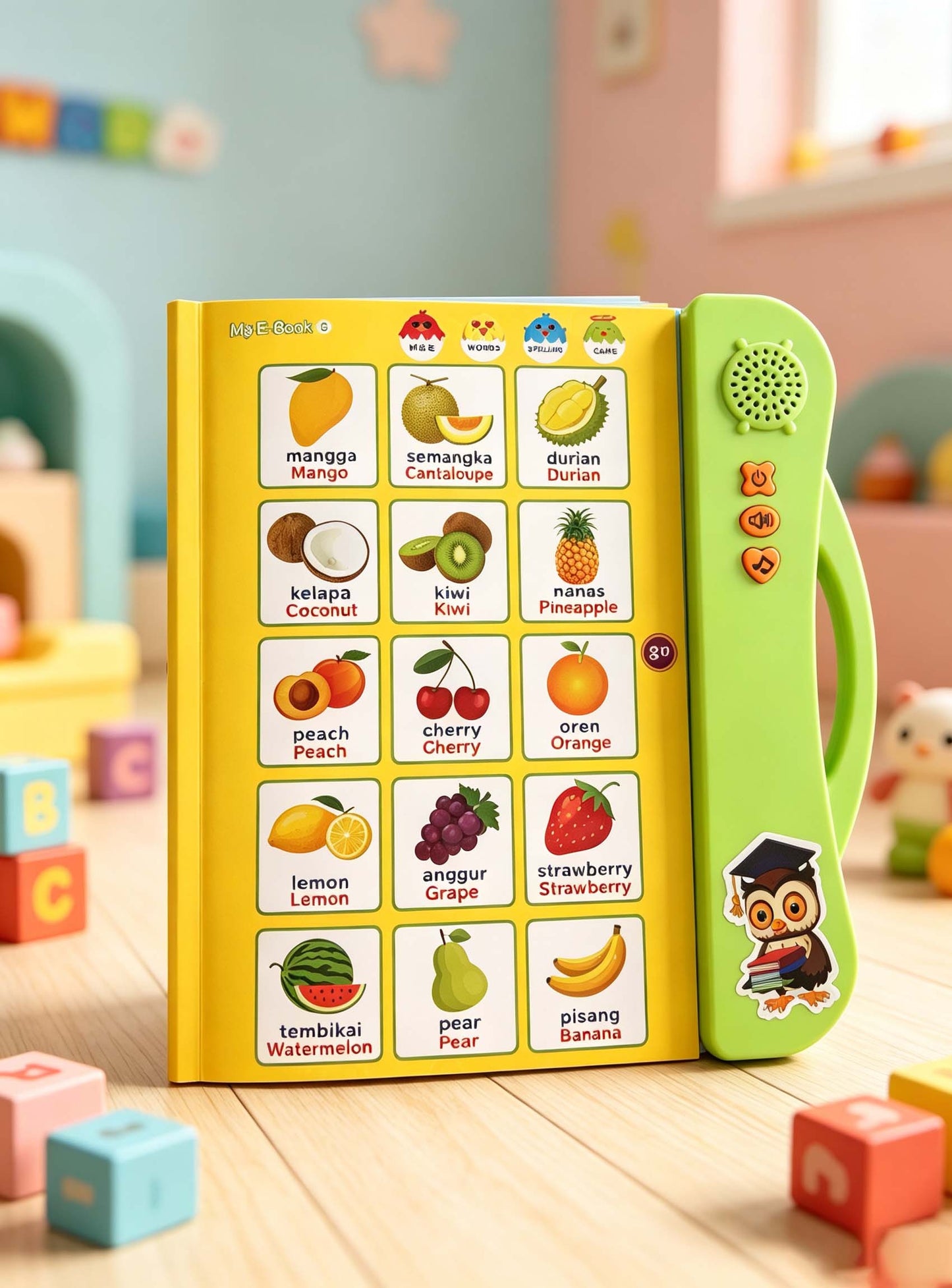 Malay Early Education Talking E-Book Toy Ages 1-12