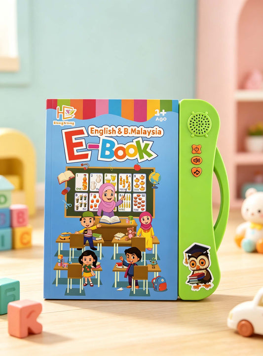 Malay Early Education Talking E-Book Toy Ages 1-12
