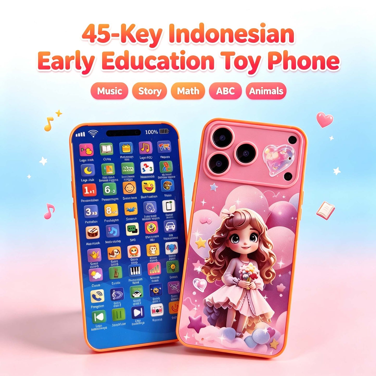 45-Key Early Education Toy Phone