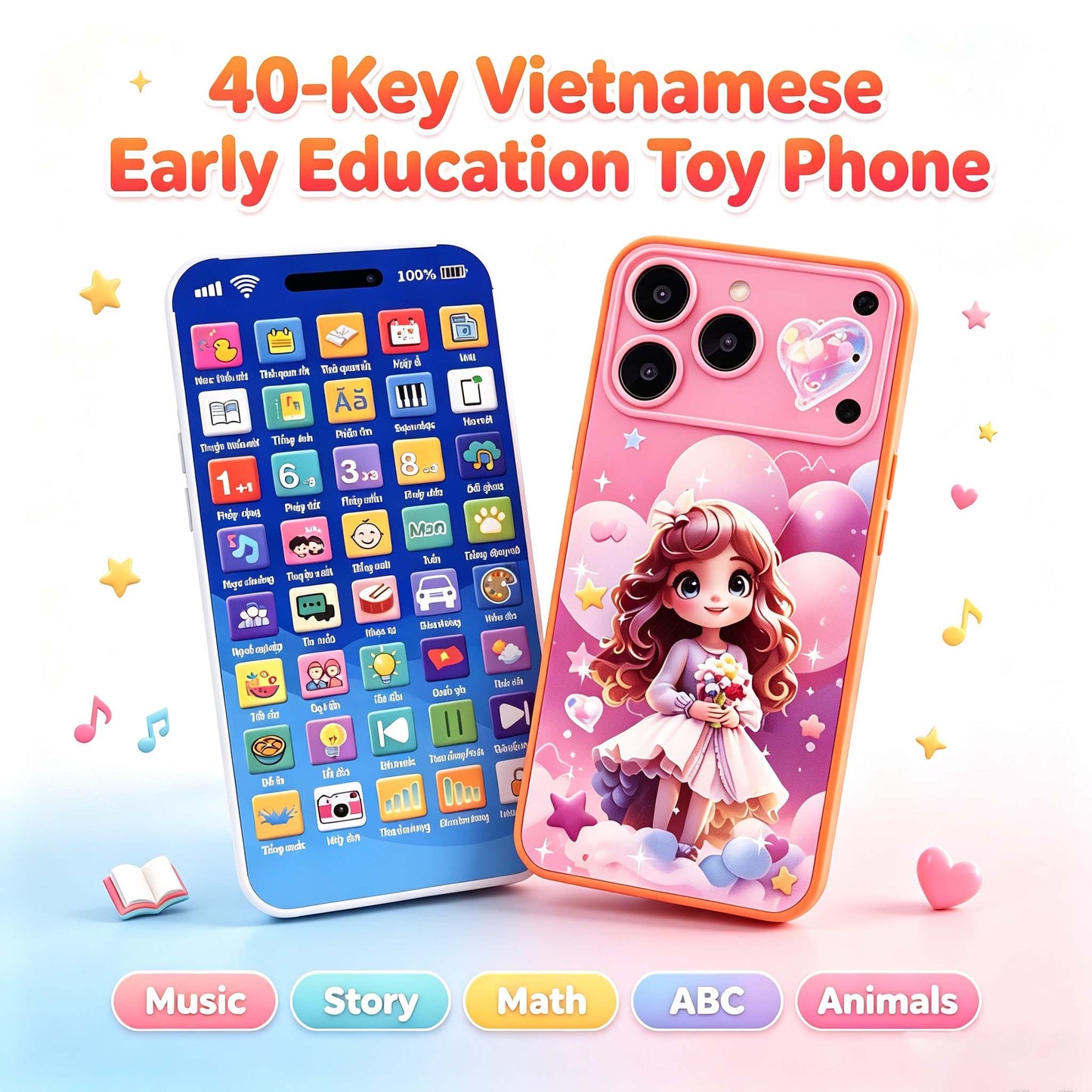 40-Key Early Education Toy Phone
