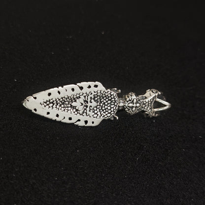 925 Sterling Silver Handcrafted Vajra Pendant Necklace | Garuda Charm with Bodhi Bead Mala Style（YS-20250926-7）
