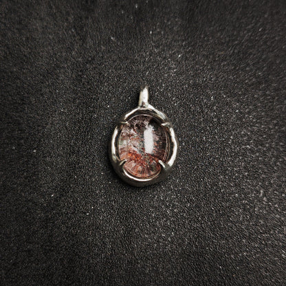 925 Sterling Silver Natural Gemstone Pendant Necklace | Unique Unisex Couple Gift（YS-20250926-6）