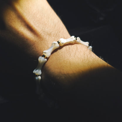 Integrity - Gold-Plated Silver Bone Mother of Pearl Bracelet(IN-250304-A)