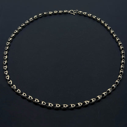 Whisper Link: Sterling Silver Oval Necklace（YS-20251111-15）