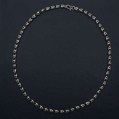 Whisper Link: Sterling Silver Oval Necklace（YS-20251111-15）