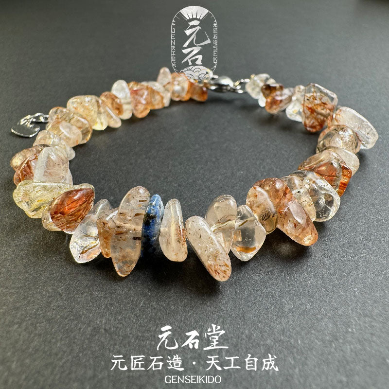 New Store Special Offer, Collectible Style, Freeform Crystal Gemstone Mixed Bracelet, Cosmic Gold Sprinkled on the Wrist, Temptation