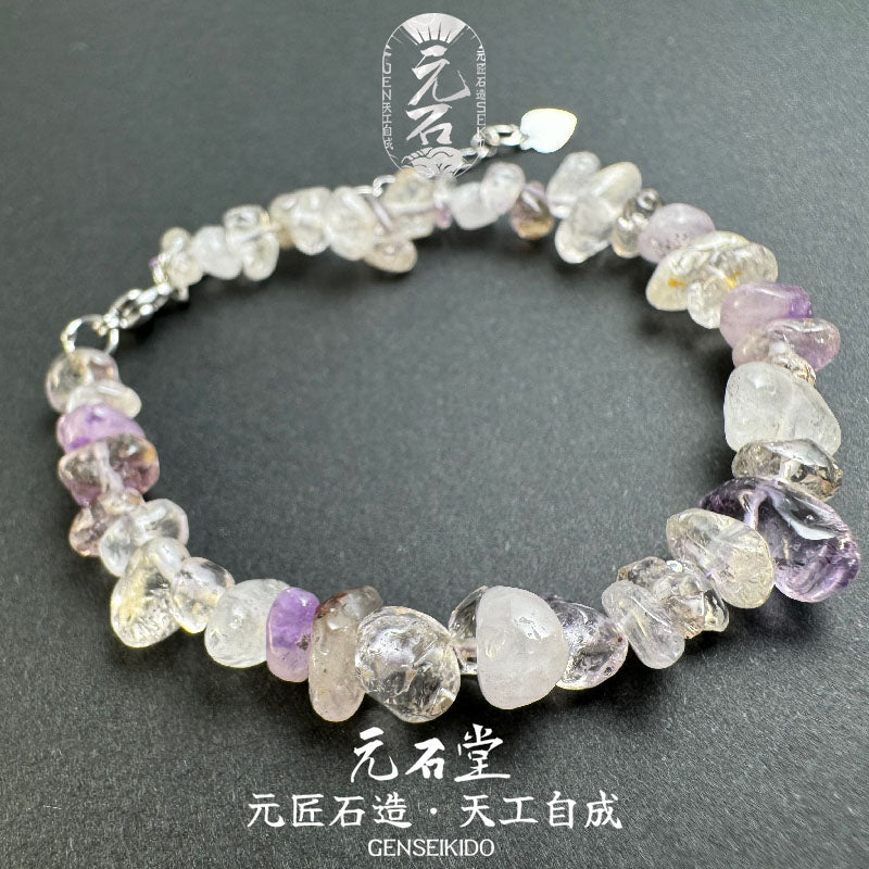 New Store Special Offer, Collectible Style, Freeform Crystal Gemstone Mixed Bracelet, Cosmic Gold Sprinkled on the Wrist, Temptation
