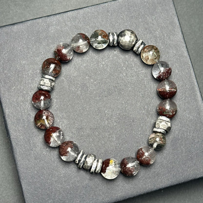 Green Phantom Quartz Energy Bracelet · 925 Silver(YS-20251203-17）