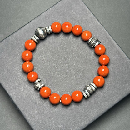Prosperity & Vitality Red Agate Bracelet · 925 Silver（YS-20251203-20）