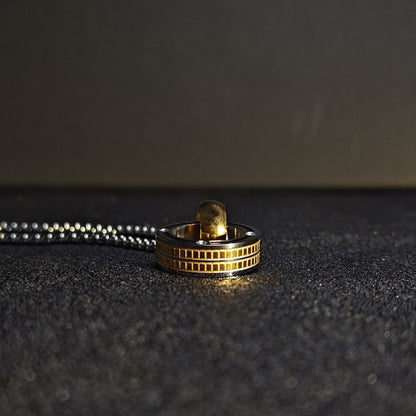 Korean Minimalist 316 Stainless Steel Pendant Necklace | Unisex Original Design, 65cm Chain（GS-20250912-2）